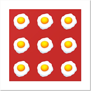 Red Egg Pattern Posters and Art